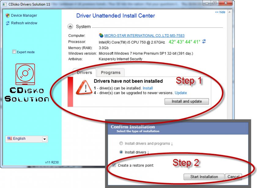   will detect missing drivers on your computer automatically