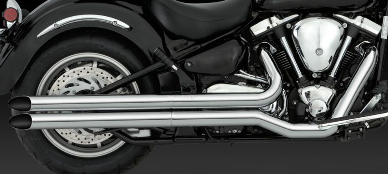   Silverado Silver Ed. Vance & Hines Longshots Exhaust CHROME SCA  