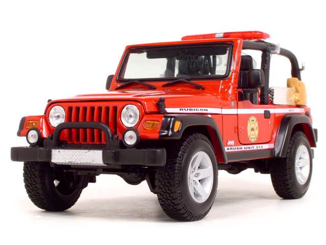 JEEP WRANGLER RUBICON FIRE UNIT 118 DIECAST MODEL  