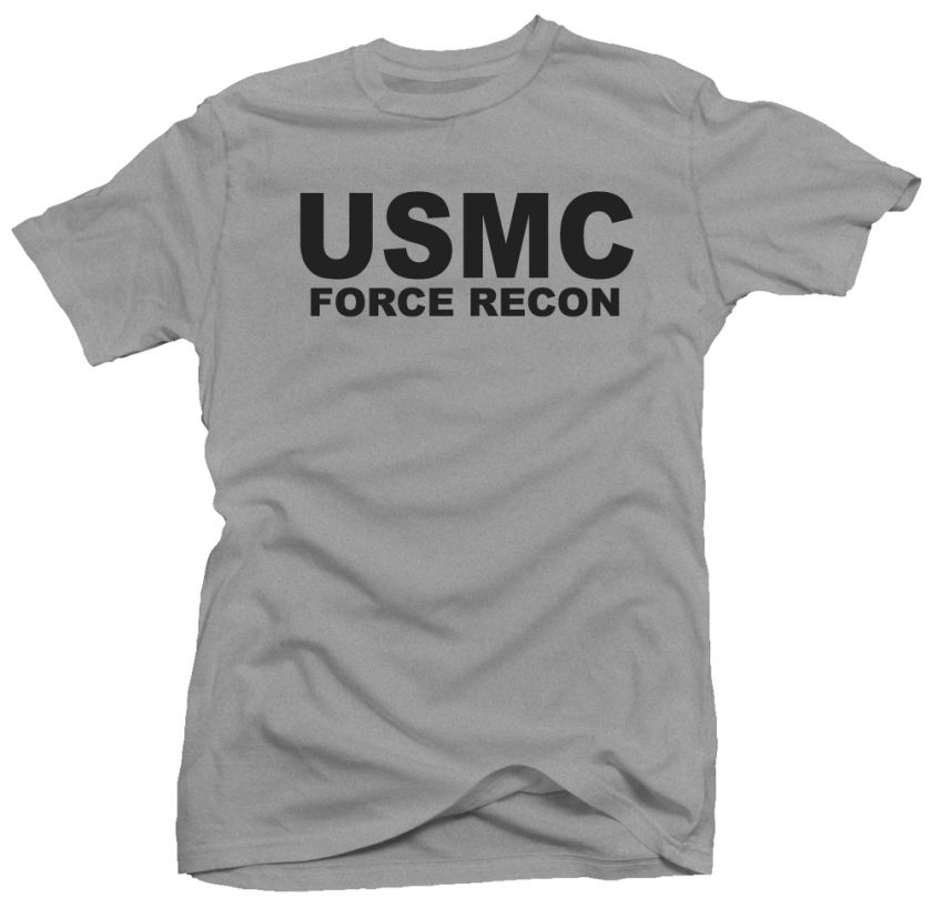 USMC Force Recon Marine Corps US New USA NWT T shirt  