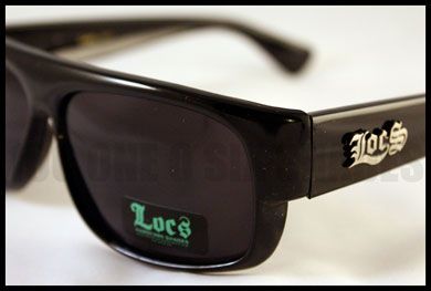 locs gangster sunglasses dark black