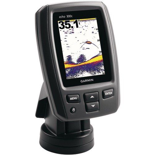 Garmin Echo 300C color Fishfinder w/Transducer, NEW  