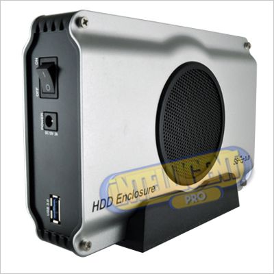 USB 3.0 3.5 Hard Drive Disk HDD Enclosure Case w/Fan  