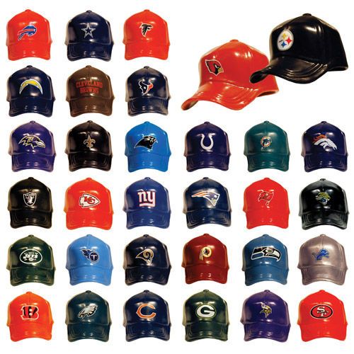 NFL 2 FOOTBALL HATS ALL 32 NFL TEAM CAPS LIMITED NEW  