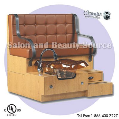 Pedicure Unit Foot Spa Bench Pedi Mani La Fleur Single  