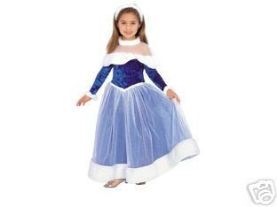 Blue Velvet Ice Princess Girl Halloween Costume 6X 8 nw  