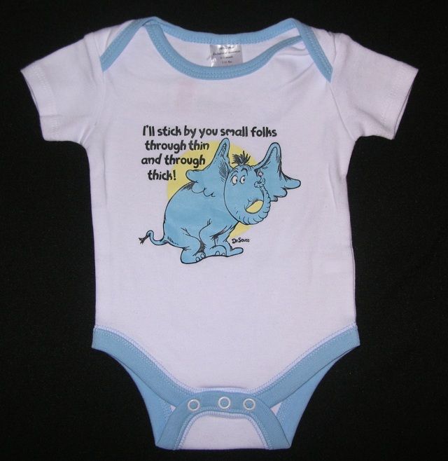 New boys Dr. Seuss Horton Hears a Who Size 0 3 months  