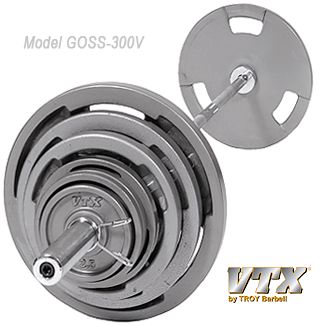 Troys VTX Premium Grade Olympic 300 lb. Weight Set GOSS 300V  