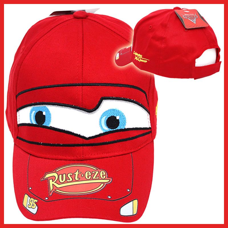 Cars McQueen Baseball Cap   Kids Hat Big Face /Cotton Canvas  