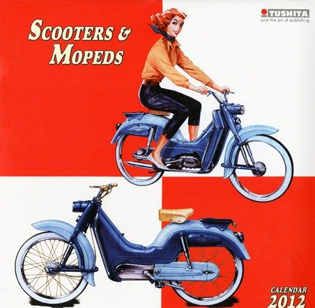 New Scooters & Mopeds Vintage Travel 2012 Calendar 0GXC  