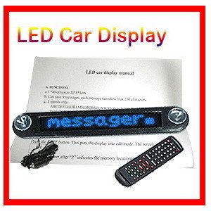 12V LED Message Digital Moving Scrolling Car Sign Light  