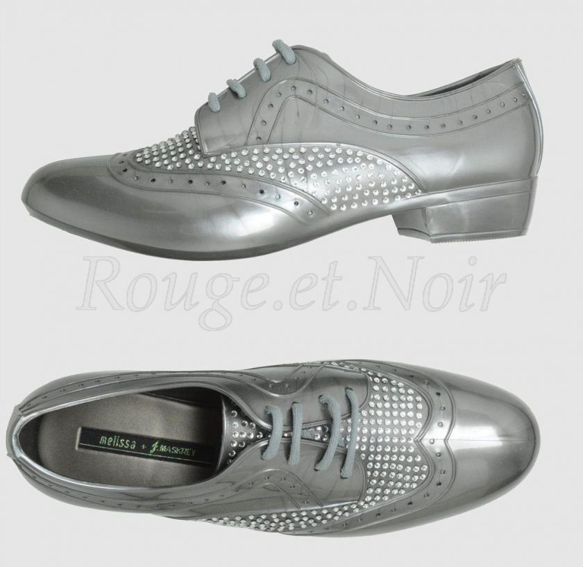 MELISSA + J. MASKREY diamante plastic brogues 39/37/8  