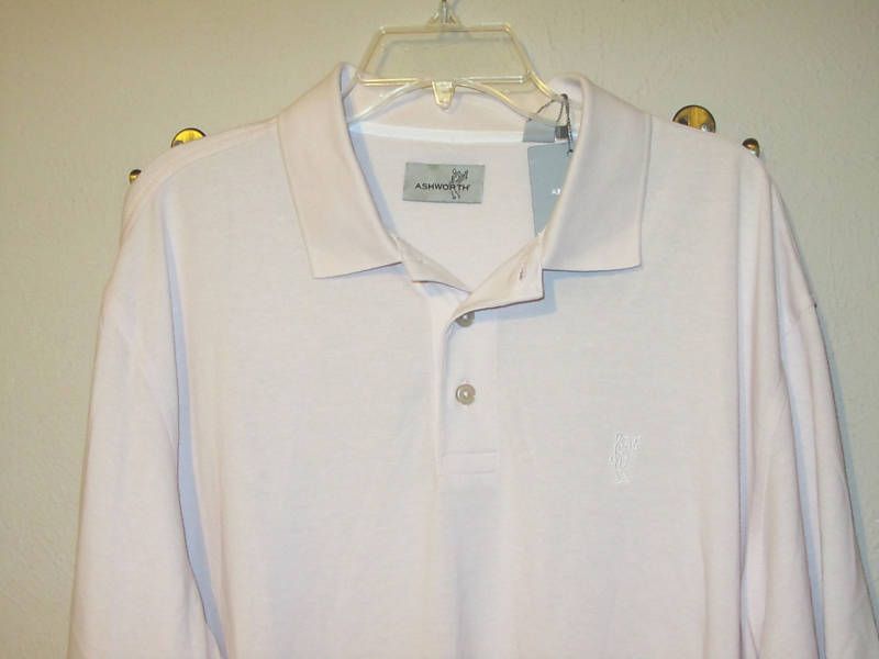 NWT ASHWORTH MENS 3RD GROOVE GOLF POLO DOGWOOD M 2XL  