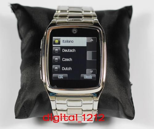 Watch Mobile Cell phone Full metal Bluetooth Camera /4 Java2.0 