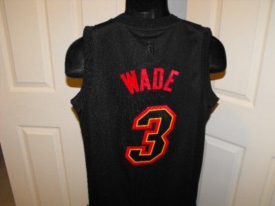 NEW Dwayne Wade Miami HEAT 2XL 2XLength +2 SWINGMAN Sewn Jersey 4PA 