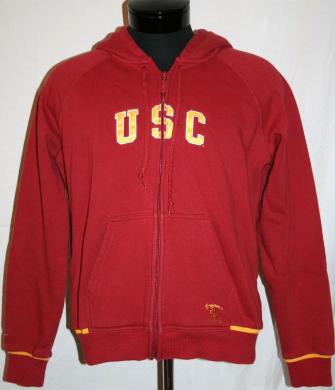 NIKE YOUTH XL USC TROJANS HOODIE JACKET SWEATER #SB05  