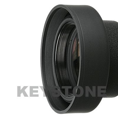 49mm Rubber Lens Hood for Standard & Wide & Tele Focus  