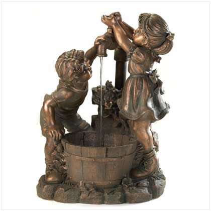 CHILDREN WATER FOUNTAIN Outdoor Garden Sculpture NEW  