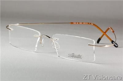 Silhouette Rimless Titan 7395 eyeglasses Frame Gold  