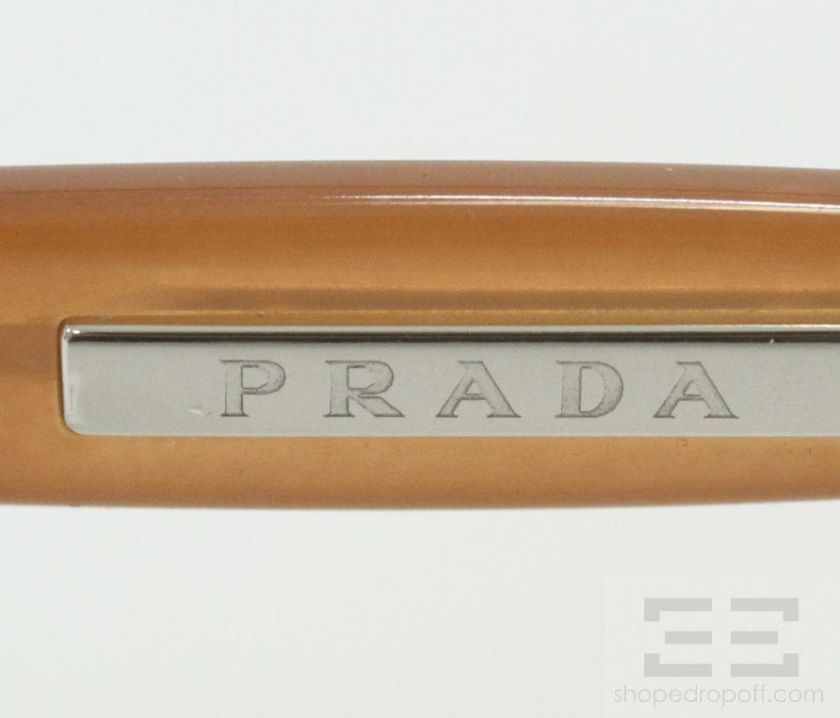 Prada Coral Tinted Round Retro Frame Sunglasses SPR52O NEW  