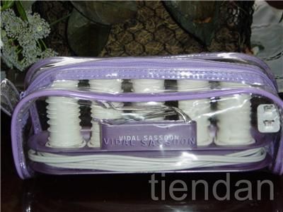 VIDAL SASSOON 5 LARGE ROLLERS CURLERS CLIPS *DUAL VOLTS WORLD TRAVEL 