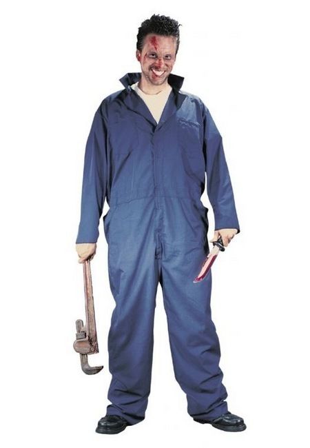   MECHANIC Halloween Jumpsuit Horror Costume 4E 023168011619  