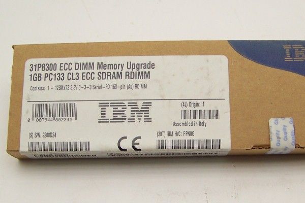   IBM 1GB PC133 133MHz ECC Registered 168Pin SDRAM DIMM Memory eServer