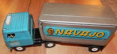   International Navajo Semi Tractor Truck & Trailer Old Metal Toy 2015