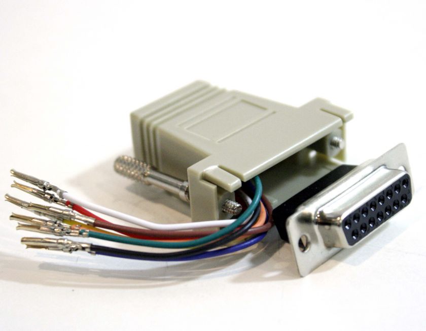   RJ45 Modular Adapter For Serial Port Conversion   