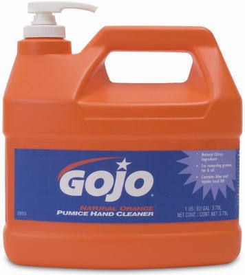 ea GAL PUMP GOJO ORANGE PUMICE HAND CLEANER 0955 02  