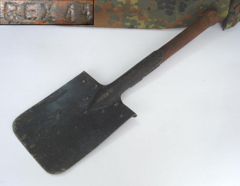 WWII 1944 ORIGINAL GERMAN TRENCH SHOVEL – REX  