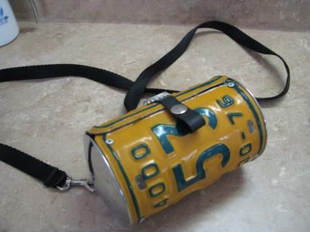 VTG LICENSE PLATE Louisiana PO Truck HANDBAG/PURSE 1976  