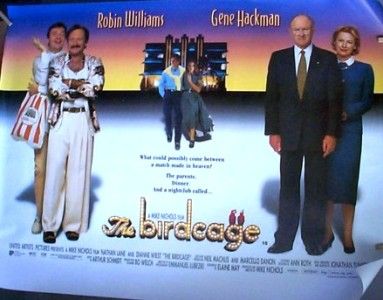 THE BIRDCAGE   D/S Original Movie Poster British Quad  