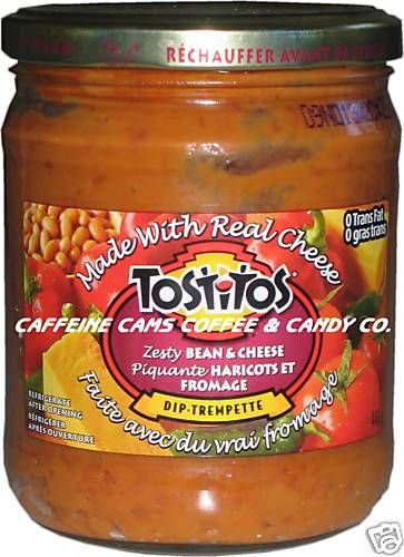 TOSTITOS ZESTY BEAN & CHEESE DIP 432g JARS  