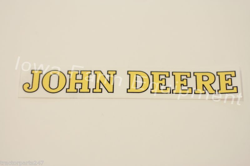 John Deere 1x6.5 Decal for Tractors,Running Gear,etc.  