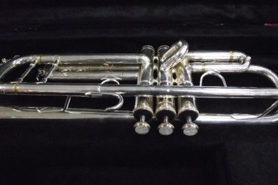  SILVER PLATED TRUMPET Trumpet WITH ORIGINAL GLENN EDWARDS CASE