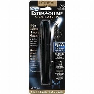   COLLAGEN~*BLACKEST BLACK 695*~Extra Volume Waterproof MASCARA  