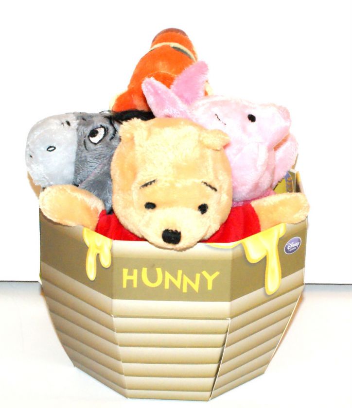  WINNIE THE POOH HONEY POT PLUSH EEYORE PIGLET TIGGER 