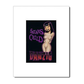 DANZIG   Satans Child   Cartoon   Matted Mini Poster  