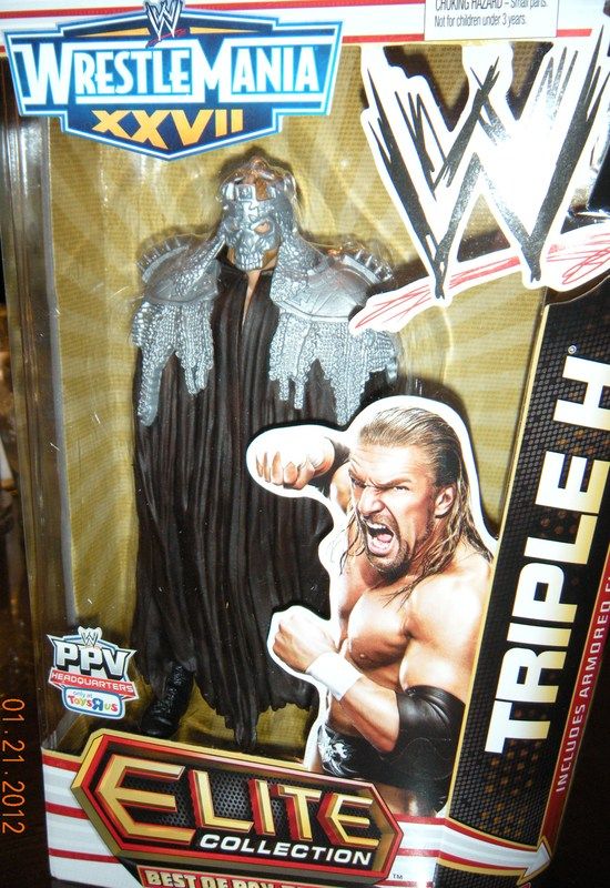   OF PAY PER VIEW TRIPLE H, WRESTLEMANIA 27 ELITE, UNOPENED,  